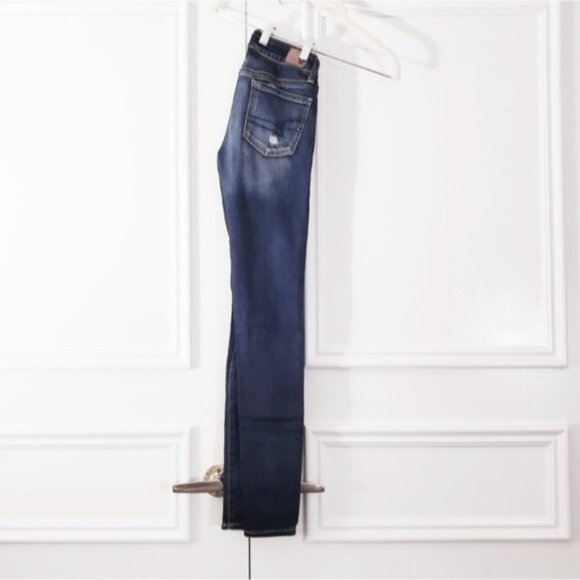 AEO Skinny Jegging- Blue- Size 00 - Picture 4 of 10